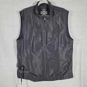SCOTTeVEST RFID Travel Vest Men’s Large Black Full Zip Multi Pocket Tech Jacket